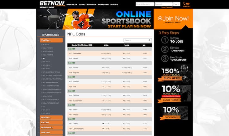BetNow Quebec Sports Betting Site
